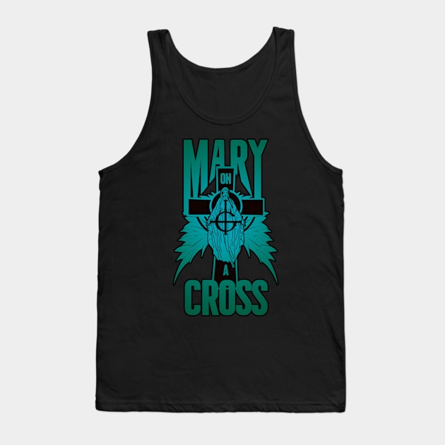 mary on a cross- blue Tank Top by Citrus.rock